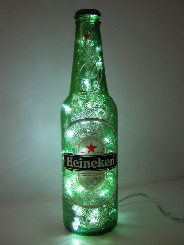 Luminária de garrafa - Artesanato Na Rede